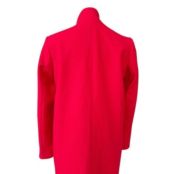 ZARA BASIC NWOT wool mix coat in Red Size M - Picture 5 of 9